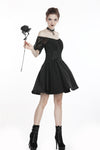 Gothic lolita lace-up chiffon dress DW264 - Gothlolibeauty