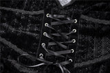 Gothic double heart front belt waist dress DW373 - Gothlolibeauty