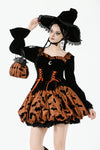 Halloween Bat & Pumpkin-Inspired Handbag ABG014