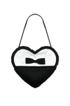 Lolita Black & White Bow Heart Bag ABG015