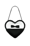 Lolita Black & White Bow Heart Bag ABG015