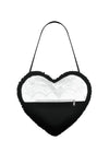Lolita Black & White Bow Heart Bag ABG015
