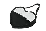 Lolita Black & White Bow Heart Bag ABG015