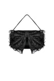 Black Lace Bow Mini Handbag ABG016 - Gothlolibeauty