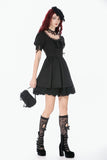 Black Lace Bow Mini Handbag ABG016 - Gothlolibeauty