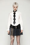 Skeleton Punk Leather Bow Tie ACK151