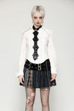 Skeleton Punk Leather Bow Tie ACK151