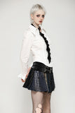 Skeleton Punk Leather Bow Tie ACK151
