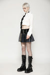 Skeleton Punk Leather Bow Tie ACK151