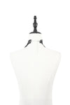 Gothic Butterfly Lace Choker with Black Beads and Gemstone ACK154