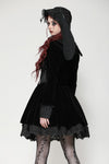 Gothic lolita rabbit ear rose lace bonnet ACP009