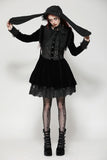 Gothic lolita rabbit ear rose lace bonnet ACP009