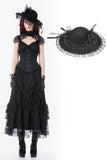 Vintage Lace Feather Mini Hat ACP015 - Gothlolibeauty