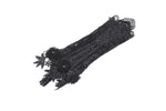 Gothic black skeleton lace gloves AGL025