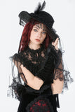 Gothic Velvet Lace Embroidered Gloves AGL030 - Gothlolibeauty
