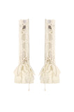 Steampunk Lace Layered Ribbon Gloves AGL031 - Gothlolibeauty