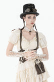 Steampunk Lace Layered Ribbon Gloves AGL031 - Gothlolibeauty