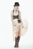 Steampunk Lace Layered Ribbon Gloves AGL031 - Gothlolibeauty