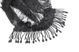 Gothic Romantic Vintage Velvet Arm Warmers with 3D Embroidered Roses AGL035