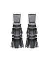 Chic Multi-Layered Mesh Knee-High Socks with Ruching ALW003