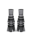 Chic Multi-Layered Mesh Knee-High Socks with Ruching ALW003