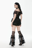 Chic Multi-Layered Mesh Knee-High Socks with Ruching ALW003