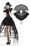 Gothic queen stand-up collar lace cape BW141