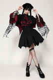 Gothic vampire shadow bat-shaped capelet BW143