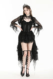 Witchy Gothic mysterious embroidery lace cape BW144