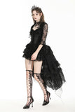 Witchy Gothic mysterious embroidery lace cape BW144