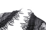 Witchy Gothic mysterious embroidery lace cape BW144