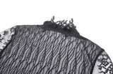 Witchy Gothic mysterious embroidery lace cape BW144