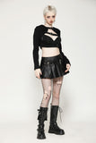 Punk hooded cross-strap buckle shrug BW147