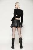 Punk hooded cross-strap buckle shrug BW147