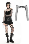 Black hot Punk mesh cape BW150