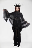 Gothic Elegant Vintage Lace Oversized Sleeves  Cape BW151