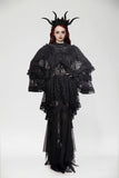 Gothic Elegant Vintage Lace Oversized Sleeves  Cape BW151