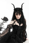 Gothic black sexy shoulders bubble lace sleeves cape BW152