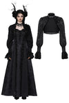 Gothic dark pattern puff sleeve shrug BW154