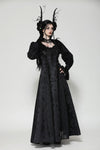 Gothic dark pattern puff sleeve shrug BW154