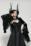 Gothic elegant velvet lace shrug BW159