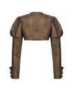 Steampunk Vintage Metal Detail Shoulder Cape BW164