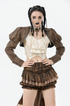 Steampunk Vintage Metal Detail Shoulder Cape BW164