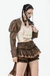 Steampunk Vintage Metal Detail Shoulder Cape BW164