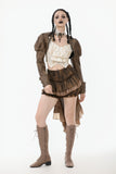 Steampunk Vintage Metal Detail Shoulder Cape BW164