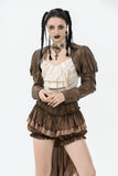Steampunk Vintage Metal Detail Shoulder Cape BW164