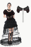 Gothic Black-red Thorn Rose Princess Capelet BW165