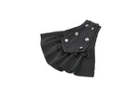 Gothic Lace Overlay Cape | Double Button Collar | Embroidered Lace Edging BW167
