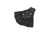 Gothic Lace Overlay Cape | Double Button Collar | Embroidered Lace Edging BW167