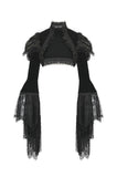 Noble Gothic Velvet Raven Cape BW168